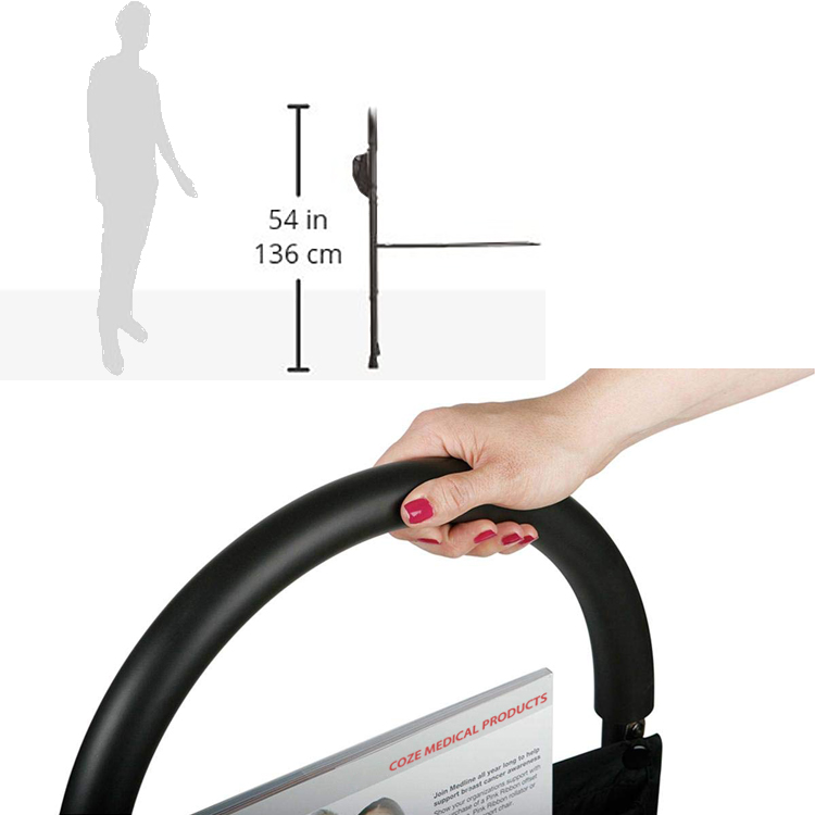Adjustable Bed Side Rails Bed Assist Bar With Storage Pocket for Elderly