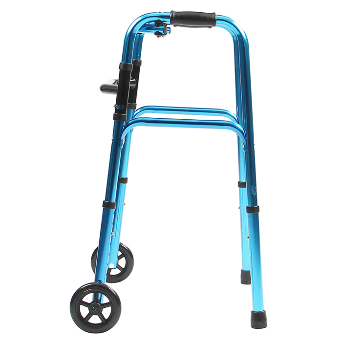 Folding Adult Walker Adjustable Walking Frame with Wheels
