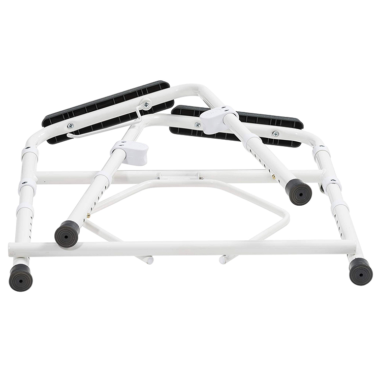 Medical Steel 3 in 1 Bedside Commode Toilet Seat Chair with Paper Holder