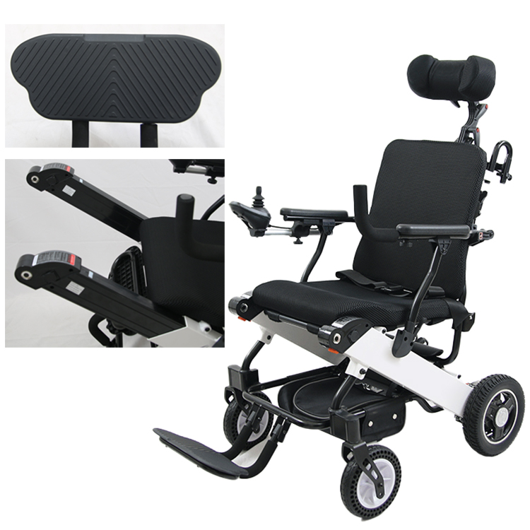 Remote Control Folding Electric Wheelchair for Adults, Multi-Function, Brushless Motor