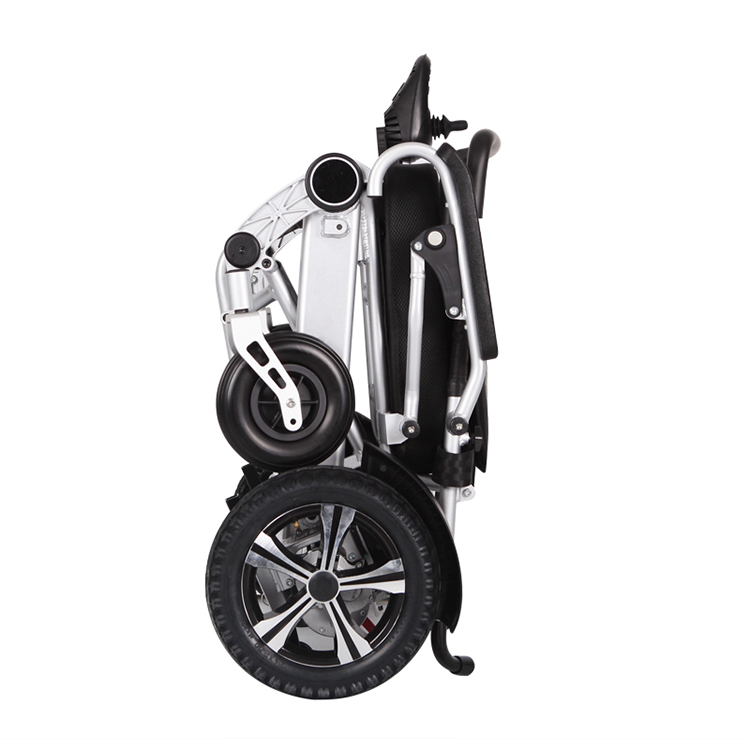 Ultra Lightweight Folding Electric Wheelchair, Lithium Battery 500W Brushless Motor