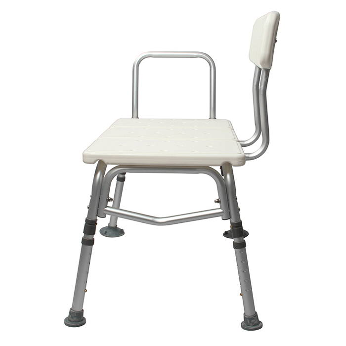 Plastic Tub Transfer Bench Adjustable Bath Bench with Backrest