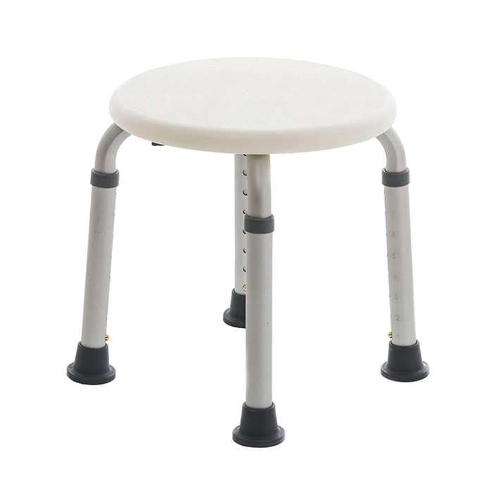 Height Adjustable Round Shower Stool Bath Chair for Bathtub