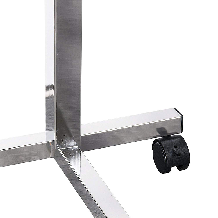 Medical Adjustable Tilt Top Overbed Table Rolling Bed Table with Wheels