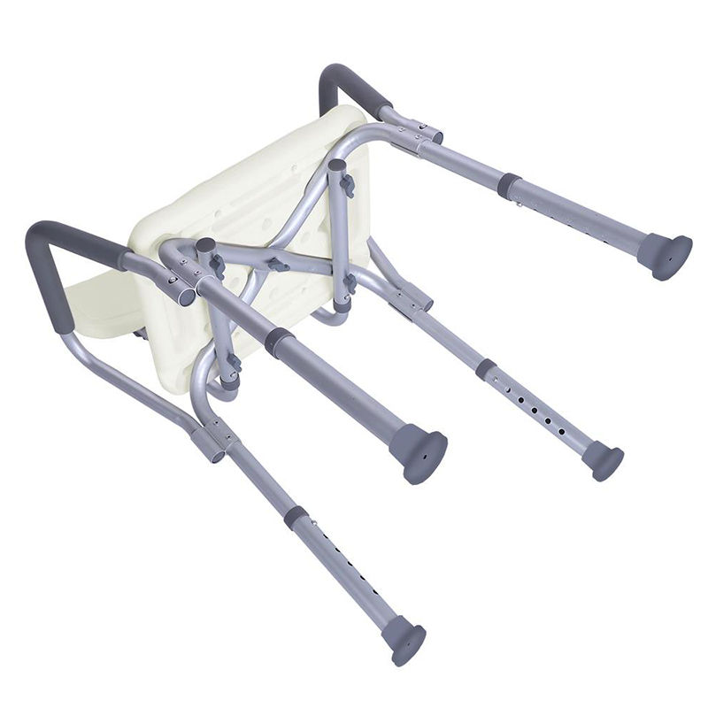 Aluminum Shower Chair with Back and Removable Padded Arms