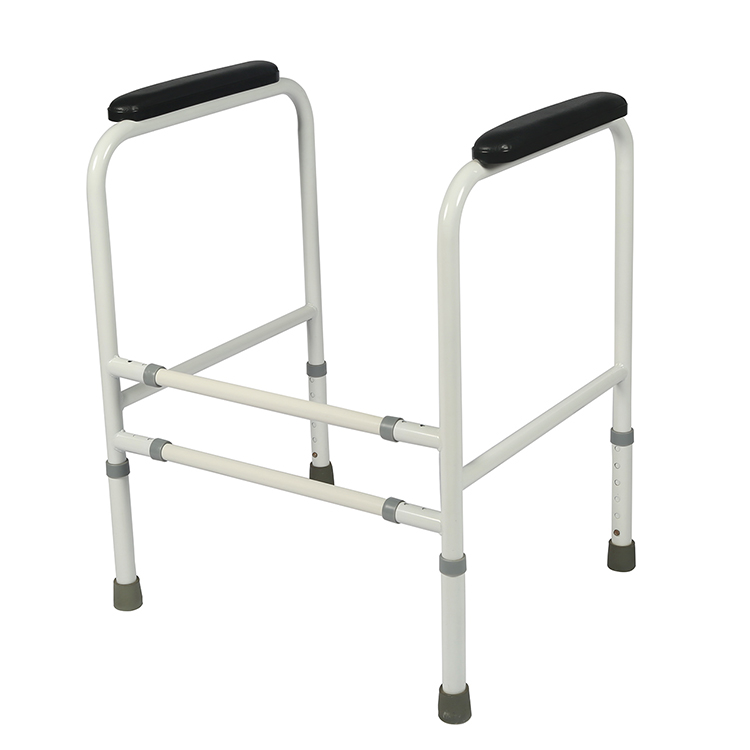 Adjustable Stand Alone Toilet Safety Rails Safety Frames Assist Bars for Disabled
