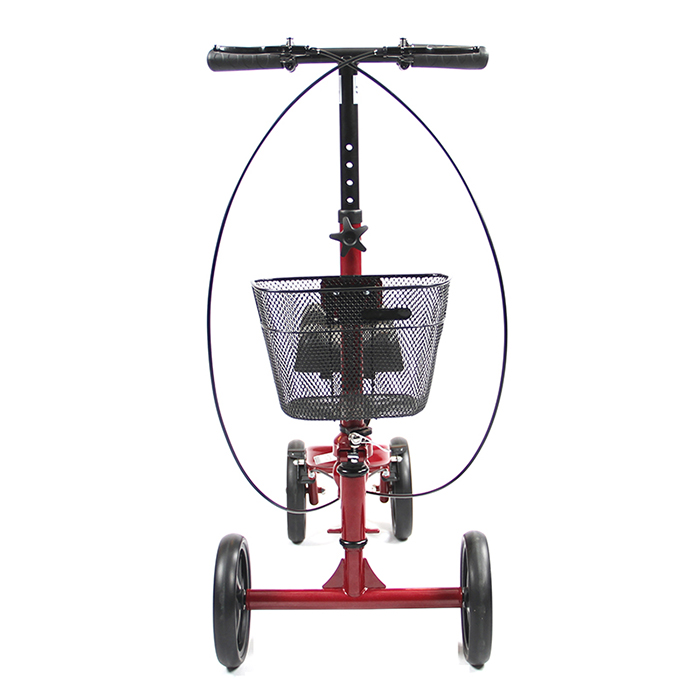 Medical Knee Scooter Steerable Knee Walker with Basket for Sale