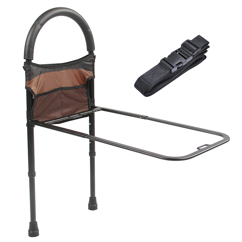 Adjustable Height Medical Bed Assist Rail Bedside Rails Support Handle