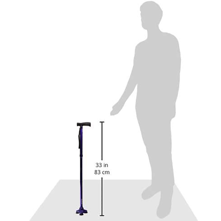 Custom Made Adjustable Folding Cane T Handle Walking Sticks