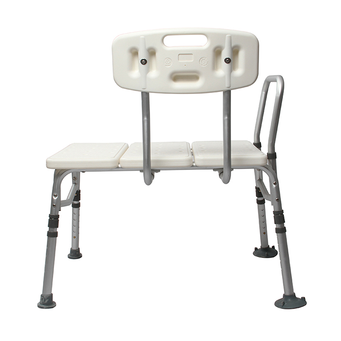 Plastic Tub Transfer Bench Adjustable Bath Bench with Backrest