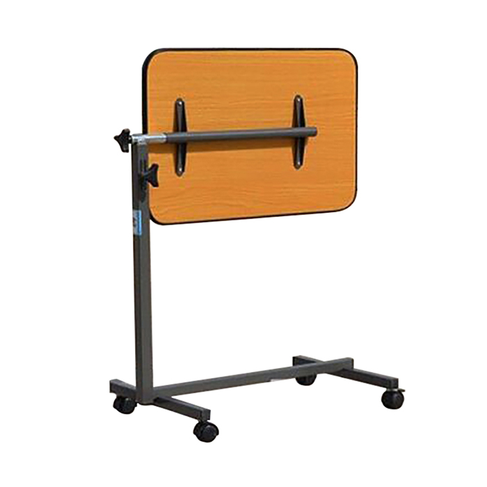 Folding Adjustable Bedside Table Overbed Table with Wheels for Home Use