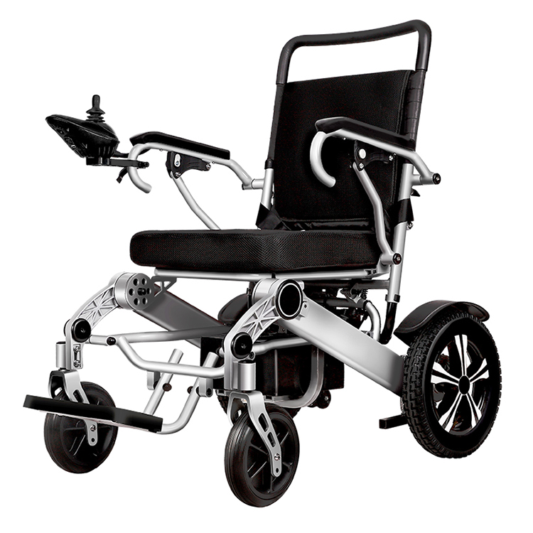Ultra Lightweight Folding Electric Wheelchair, Lithium Battery 500W Brushless Motor