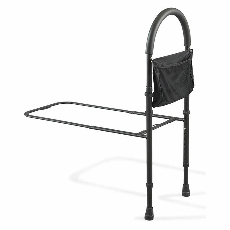 Adjustable Bed Side Rails Bed Assist Bar With Storage Pocket for Elderly