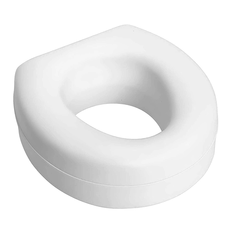 Portable Toilet Seat Riser 5 inch Raised Commode Seat with Slip Resistant Pads