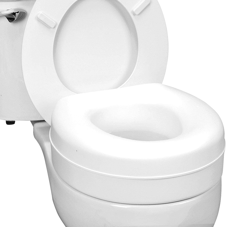 Portable Toilet Seat Riser 5 inch Raised Commode Seat with Slip
