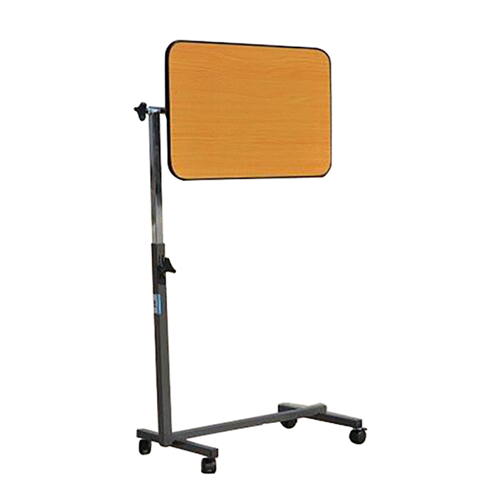 Folding Adjustable Bedside Table Overbed Table with Wheels for Home Use