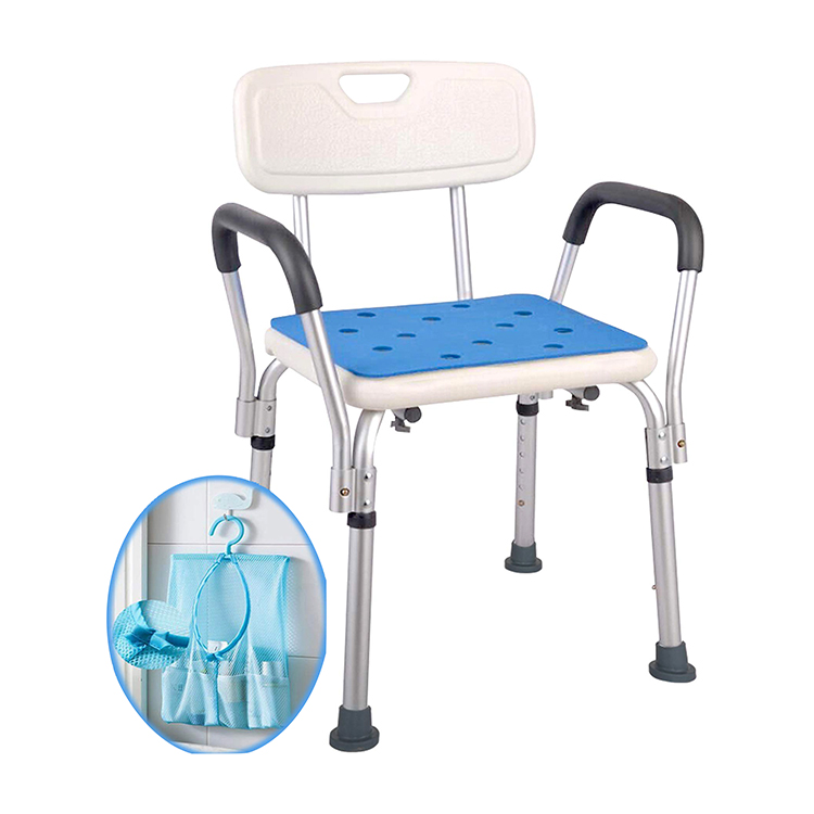 Bathroom Chair Shower Chair with Arms and Back for Adults
