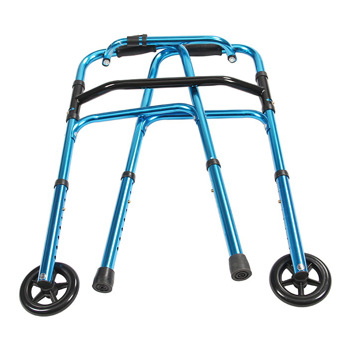 Folding Adult Walker Adjustable Walking Frame with Wheels