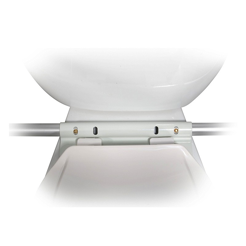 Height Adjustable Padded Toilet Seat Safety Rails Arms Rest Frame for Toilet