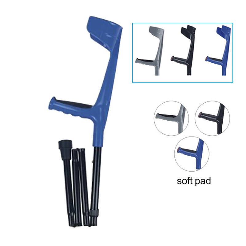 Folding Lightweight Forearm Crutches Adjustable Coloured Crutch