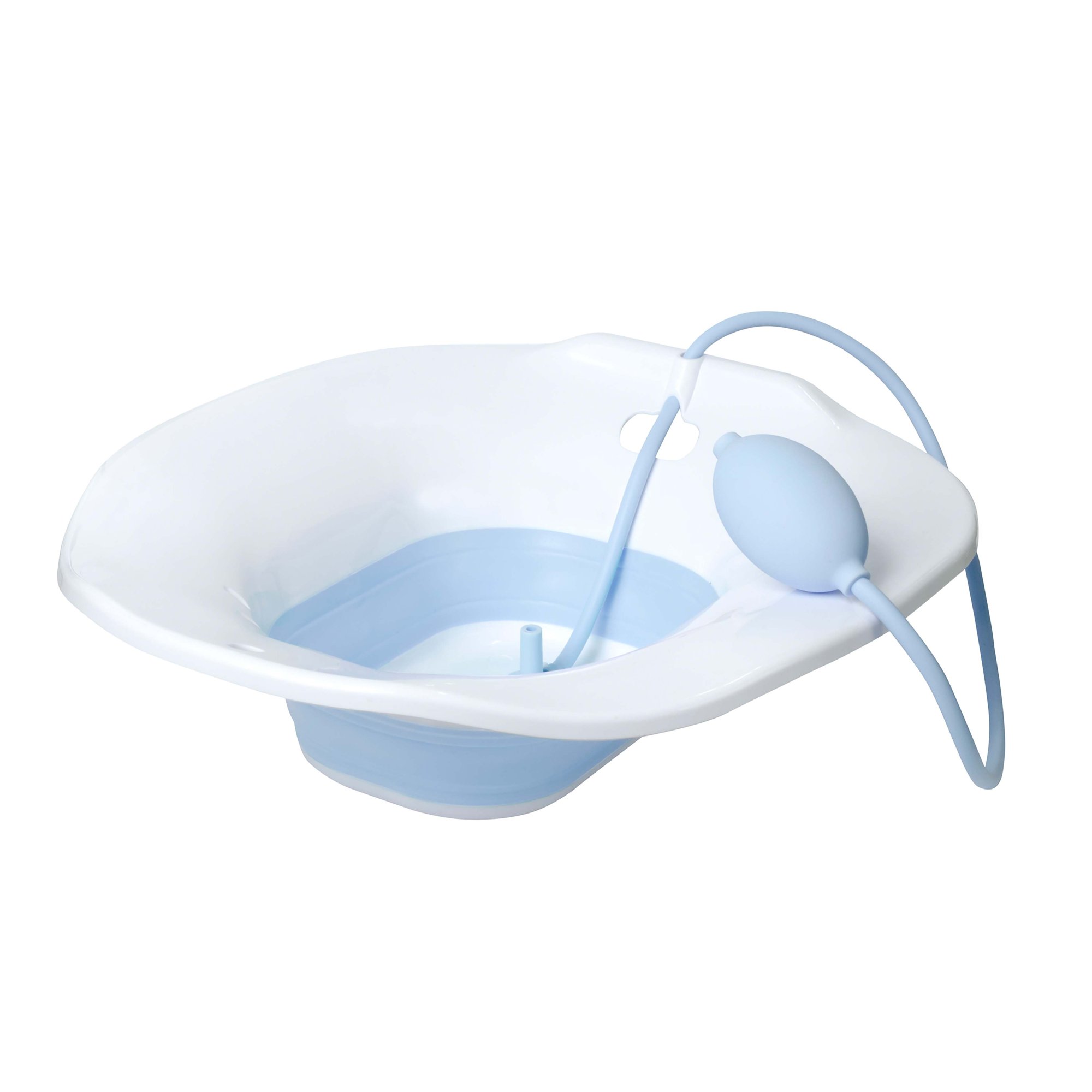 Collapsible Folding Adults Sitz Bath with Flusher for Hemorrhoids Relieve