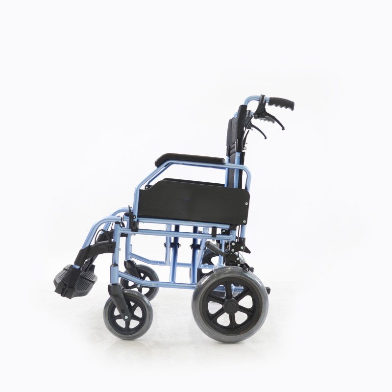 Deluxe Folding Aluminum Lightweight Transit Wheelchair